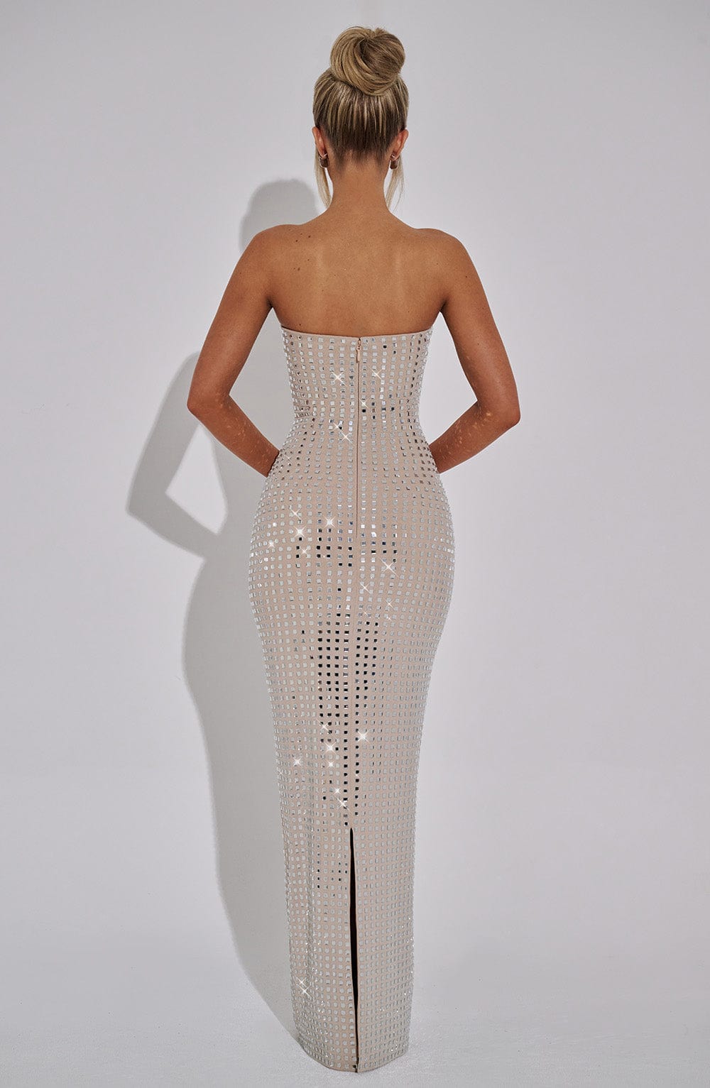 Neriah Maxi Dress - Nude Dress Babyboo Fashion Premium Exclusive Design