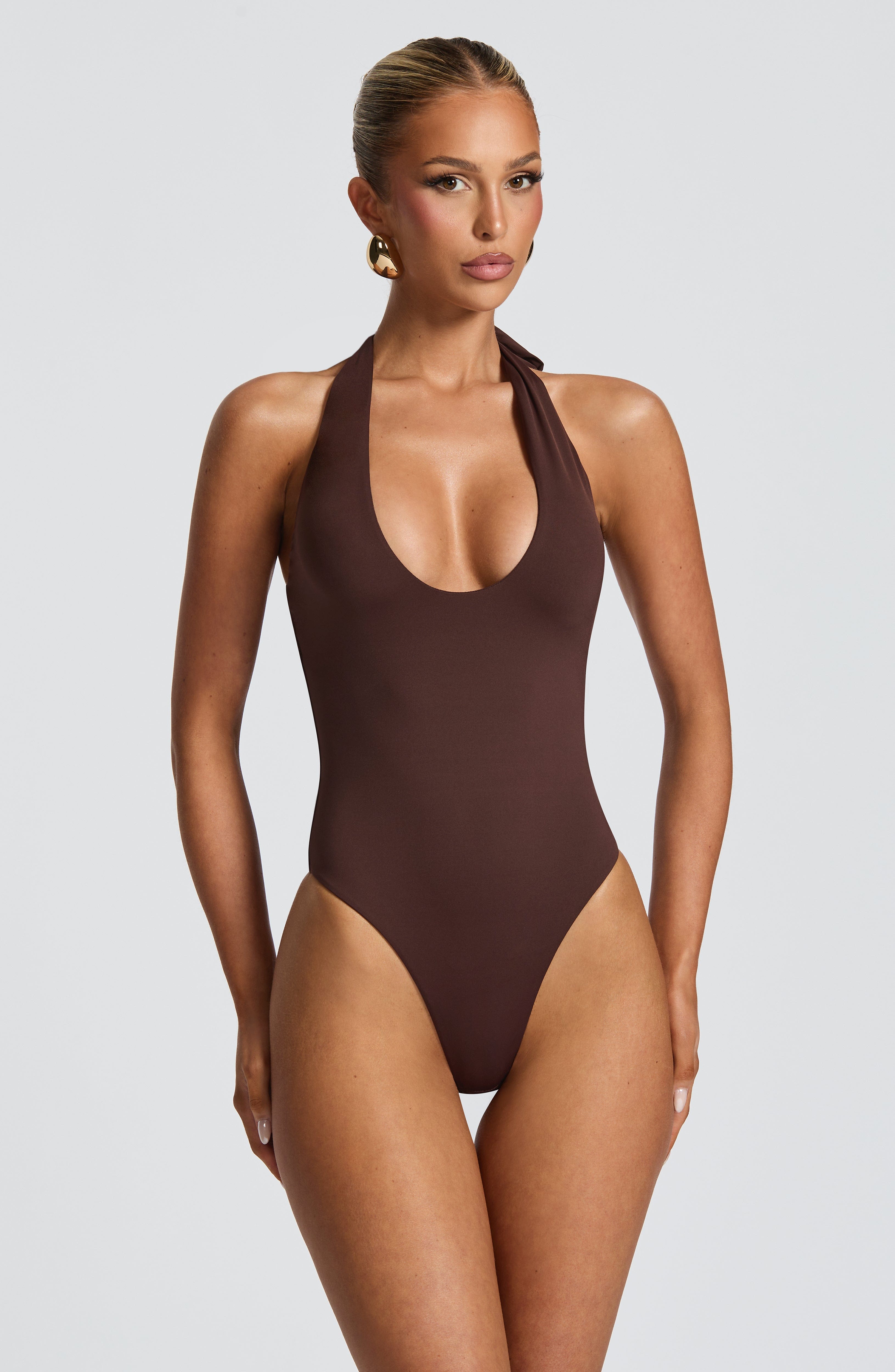 Odele Bodysuit - Plum Brown Bodysuits Babyboo Fashion Premium Exclusive Design