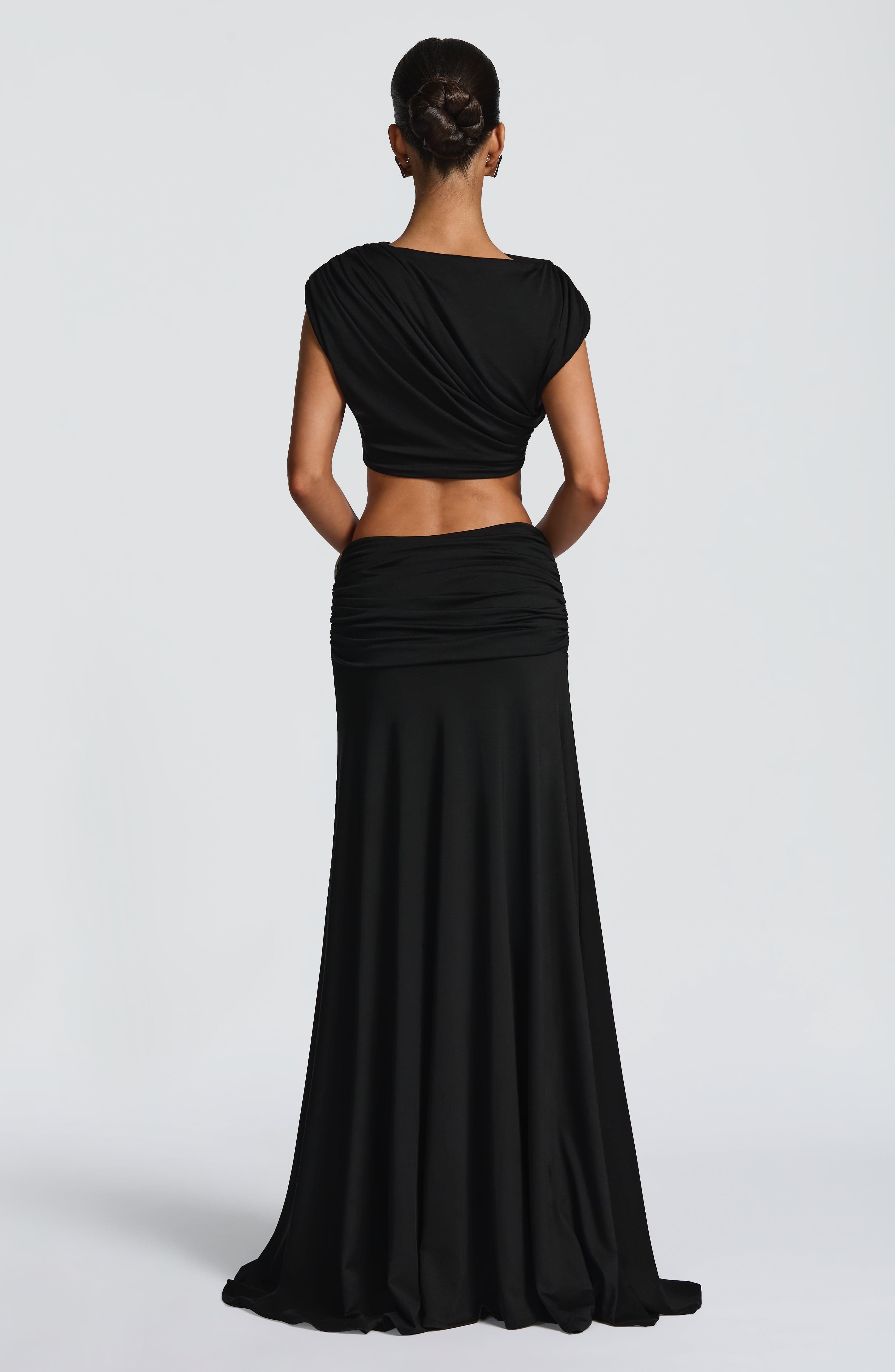 Paige Maxi Skirt - Black Skirt Babyboo Fashion Premium Exclusive Design