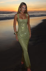 Petra maxi Dress - Olive Dress Babyboo Fashion Premium Exclusive Design