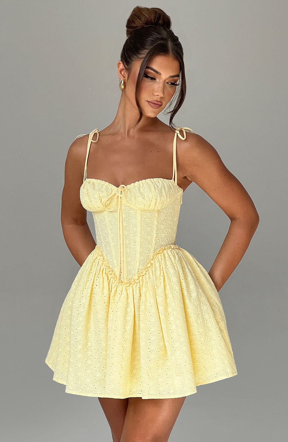 Phoebe Mini Dress - Lemon Dress Babyboo Fashion Premium Exclusive Design