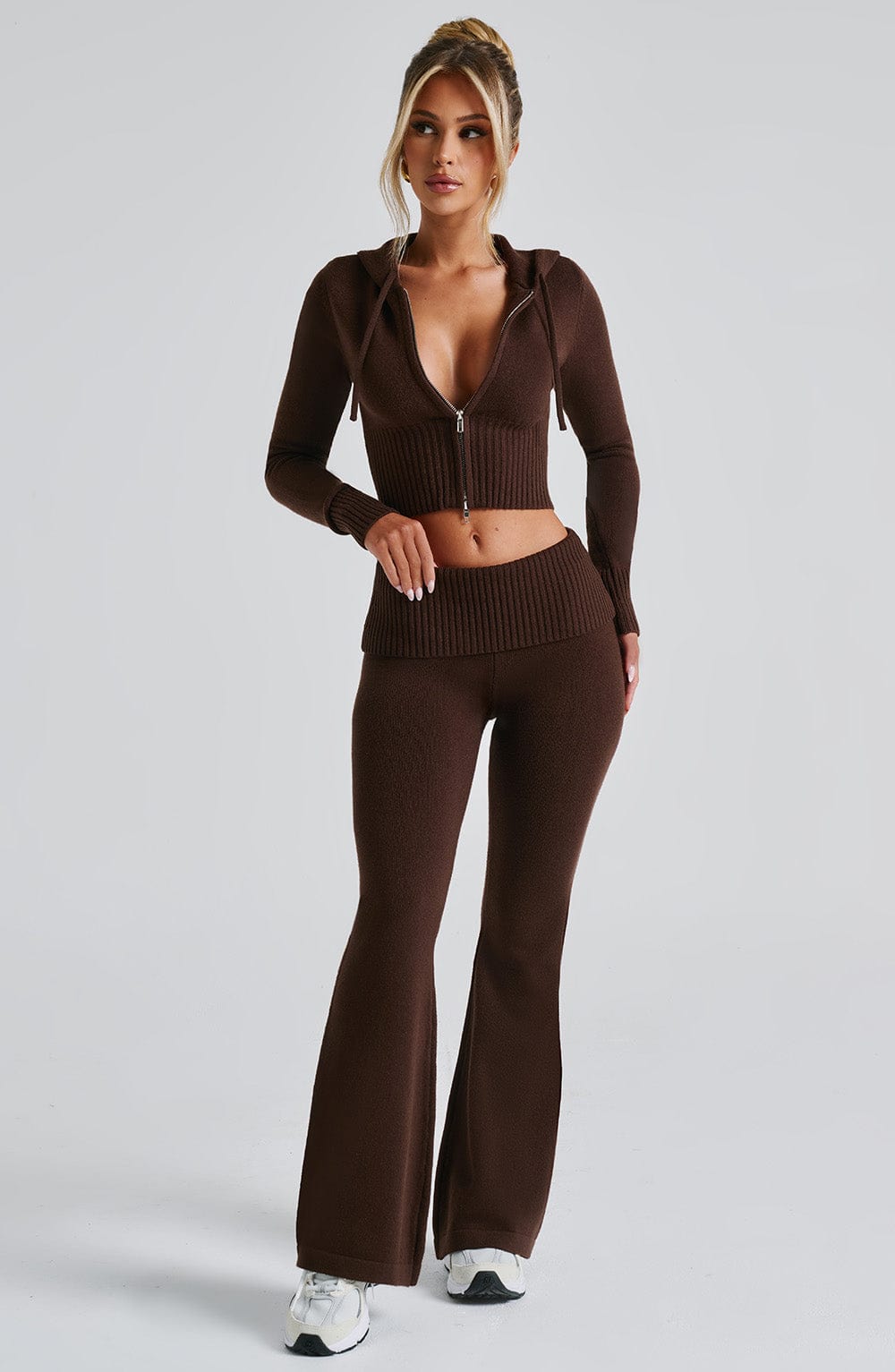 Portia Knit Pants - Chocolate Pants Babyboo Fashion Premium Exclusive Design