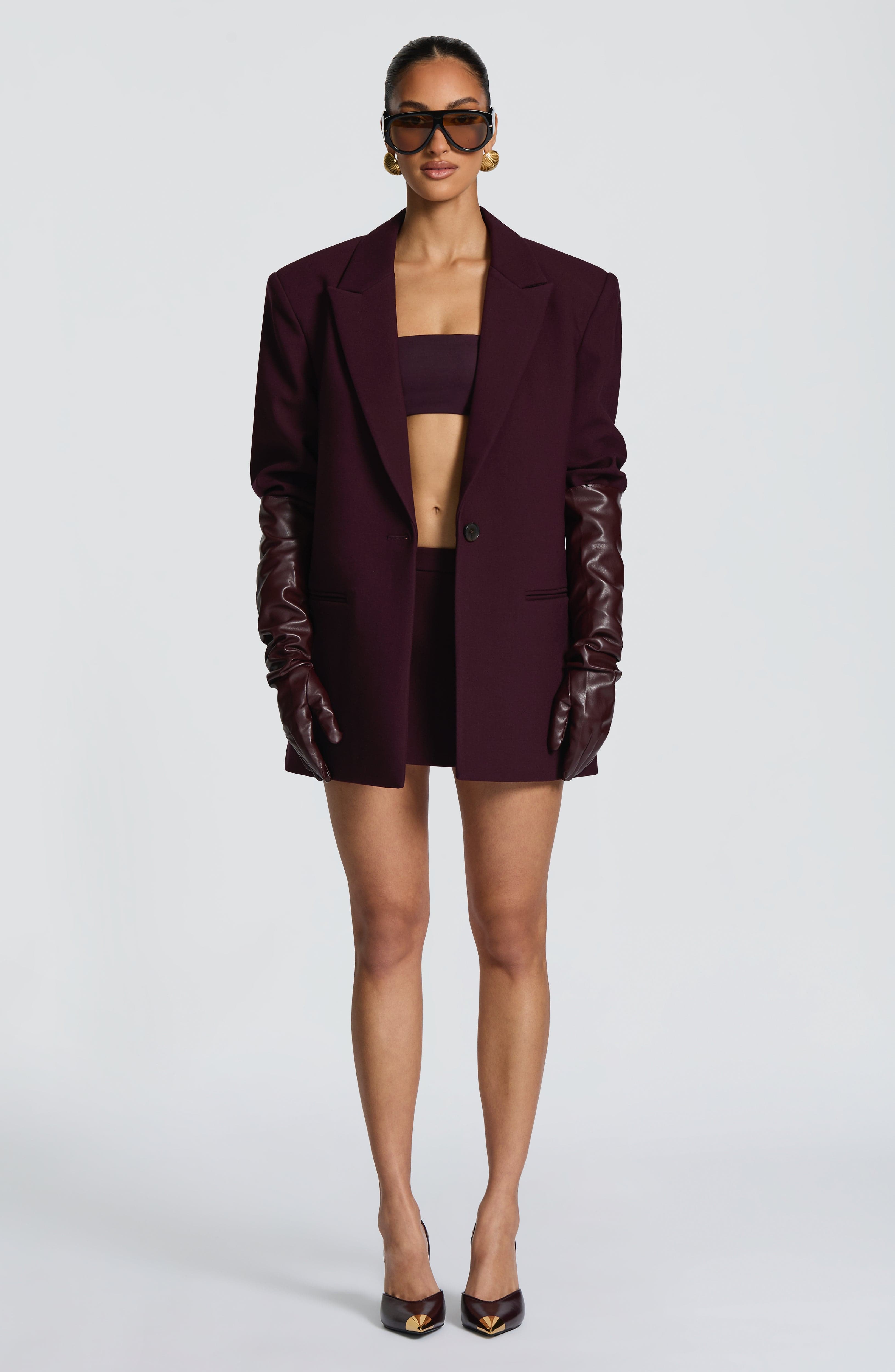 Reece Blazer - Plum Jacket Babyboo Fashion Premium Exclusive Design