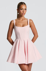 Rue Mini Dress - Blush Dress Babyboo Fashion Premium Exclusive Design