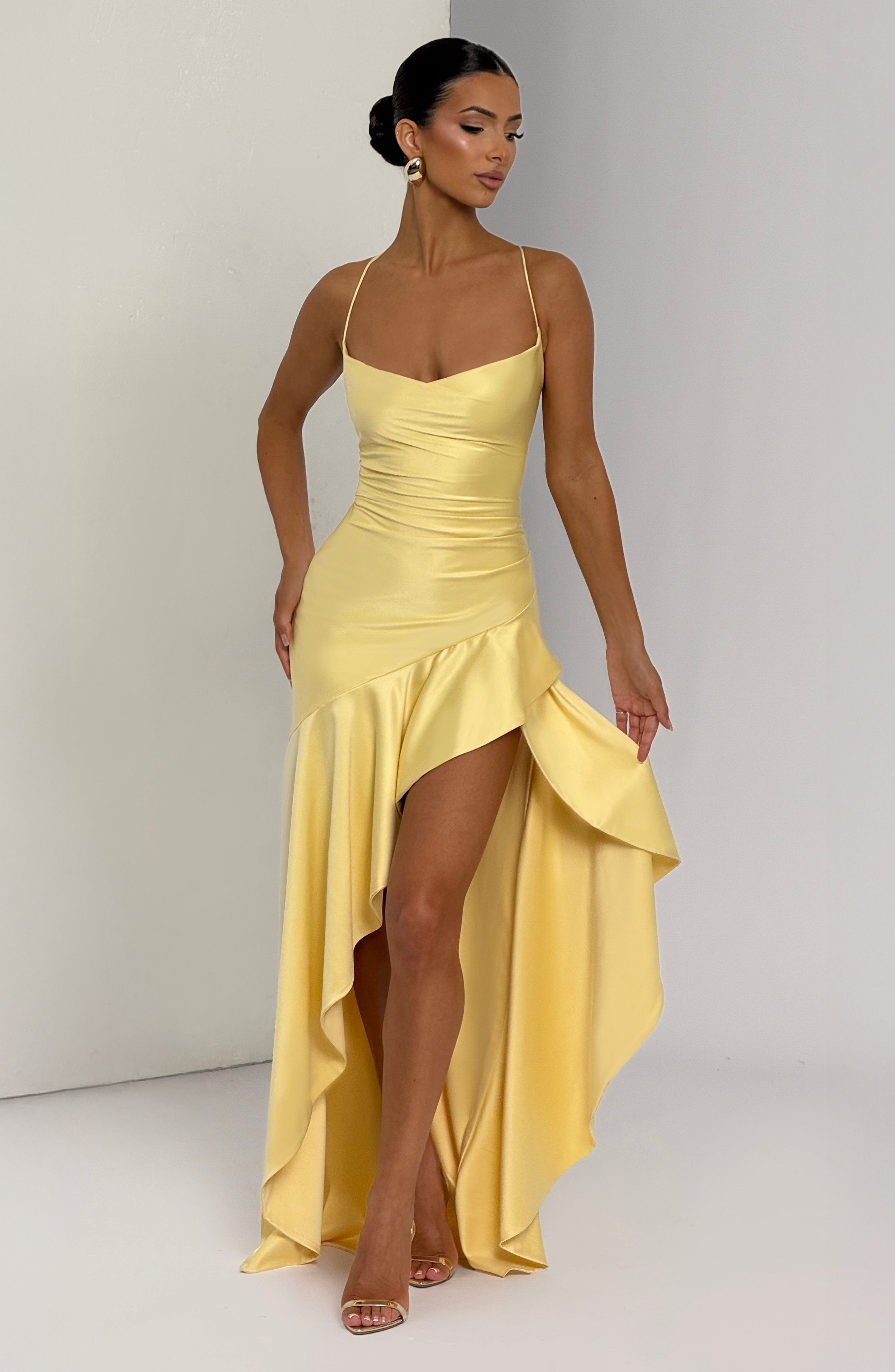 Samira Maxi Dress - Lemon Dress Babyboo Fashion Premium Exclusive Design