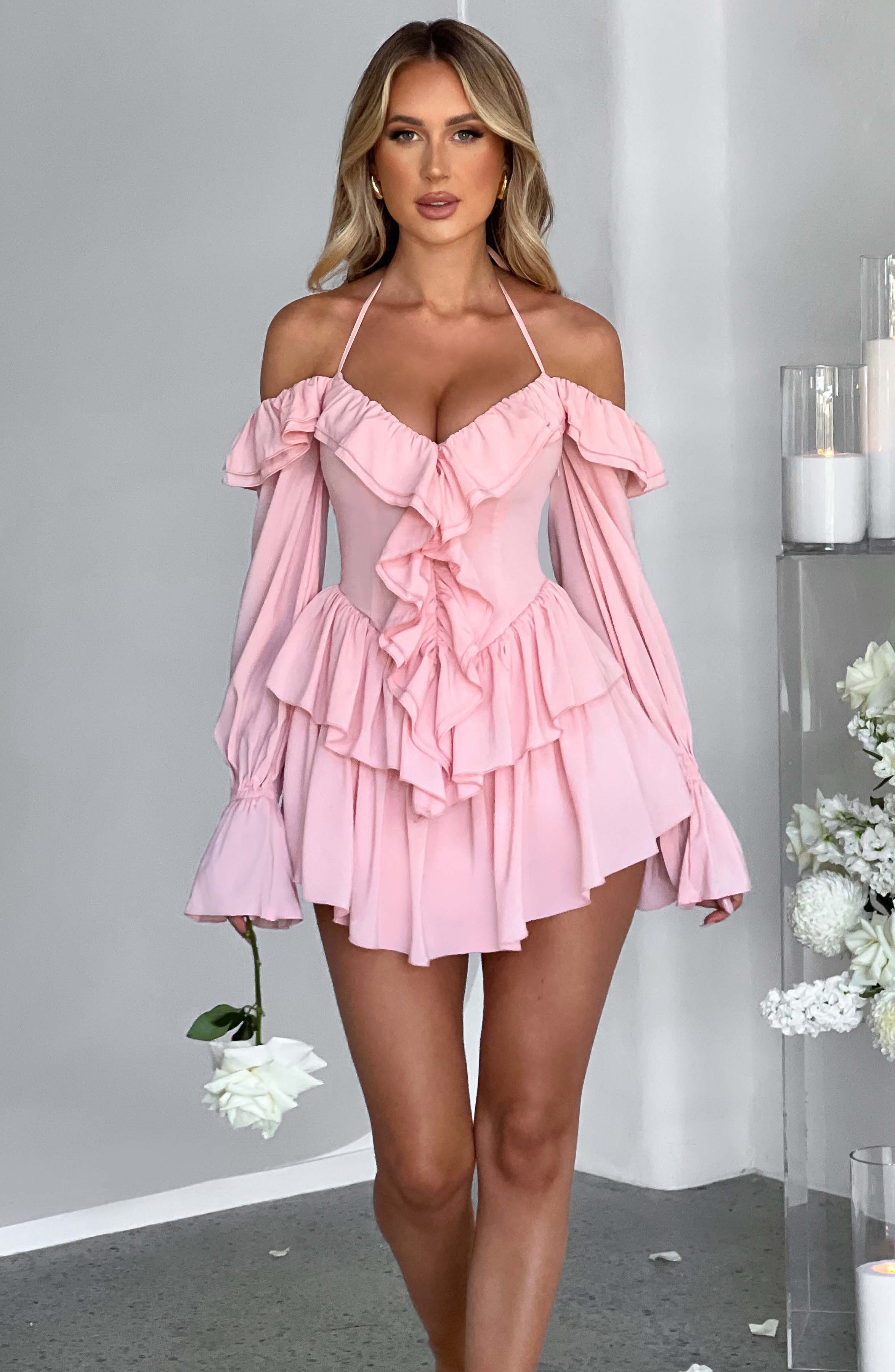 Savanna Playsuit - Pink Playsuit Babyboo Fashion Premium Exclusive Design