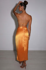 Sienna Maxi Skirt - Tangerine Babyboo Fashion Premium Exclusive Design