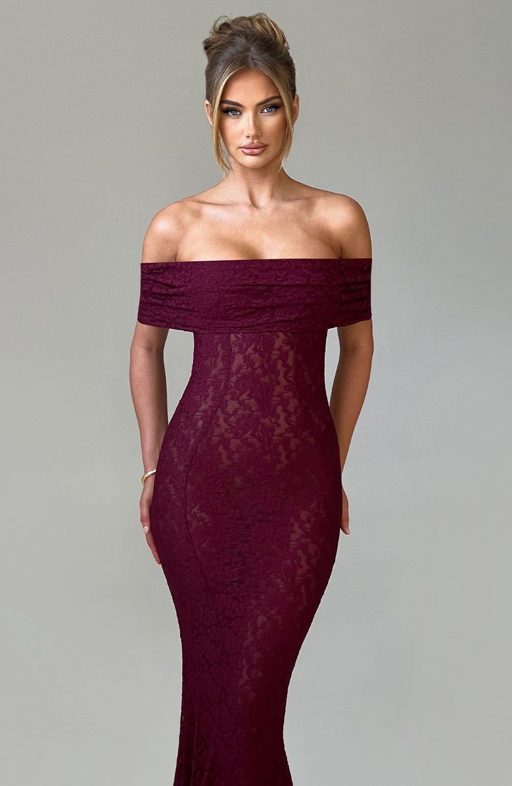 Stephanie Maxi Dress - Burgundy Dress Babyboo Fashion Premium Exclusive Design