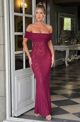 Stephanie Maxi Dress - Burgundy Dress XS Babyboo Fashion Premium Exclusive Design