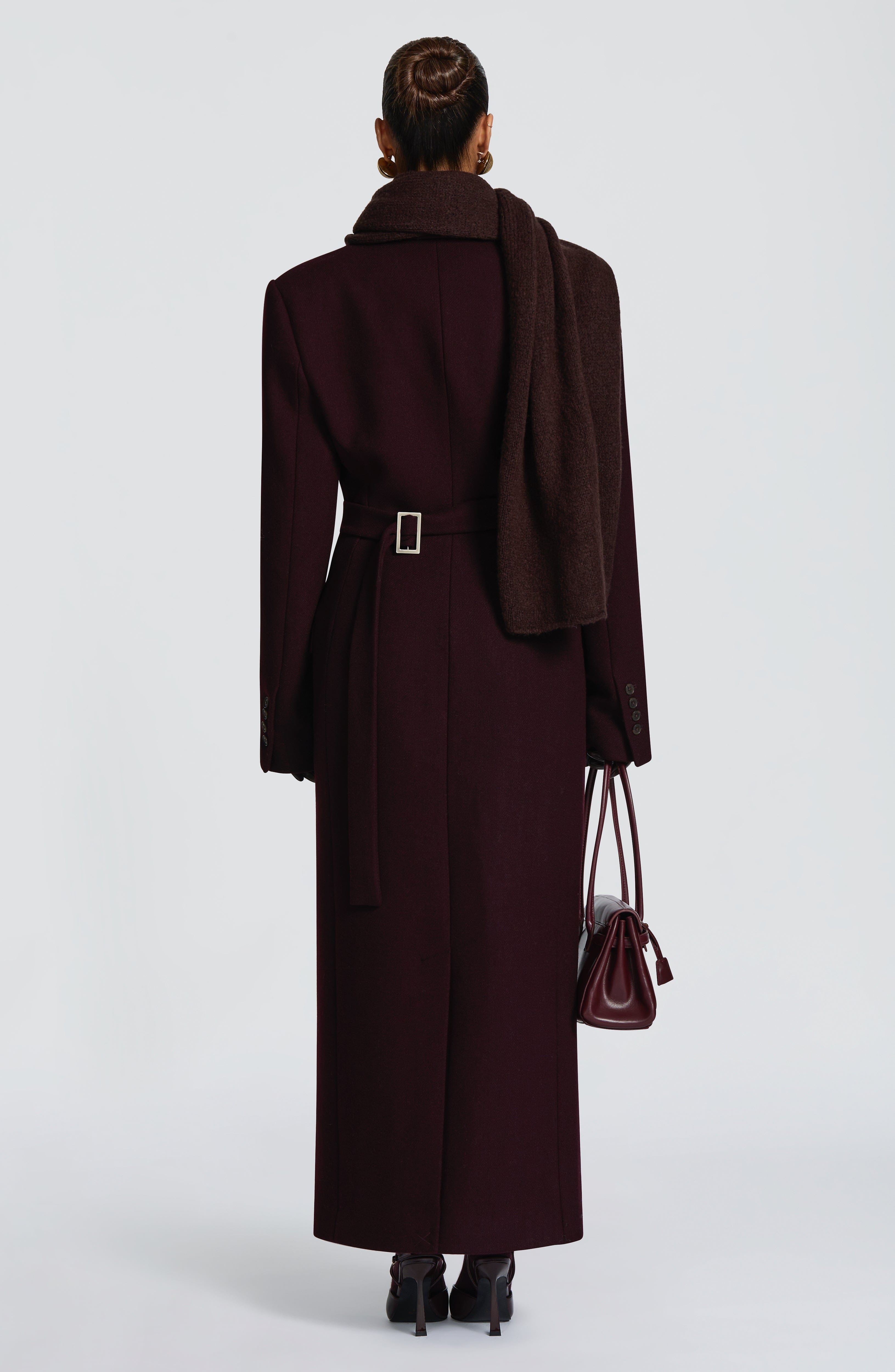 Talin Scarf - Plum Brown Accessories ONE SIZE Babyboo Fashion Premium Exclusive Design