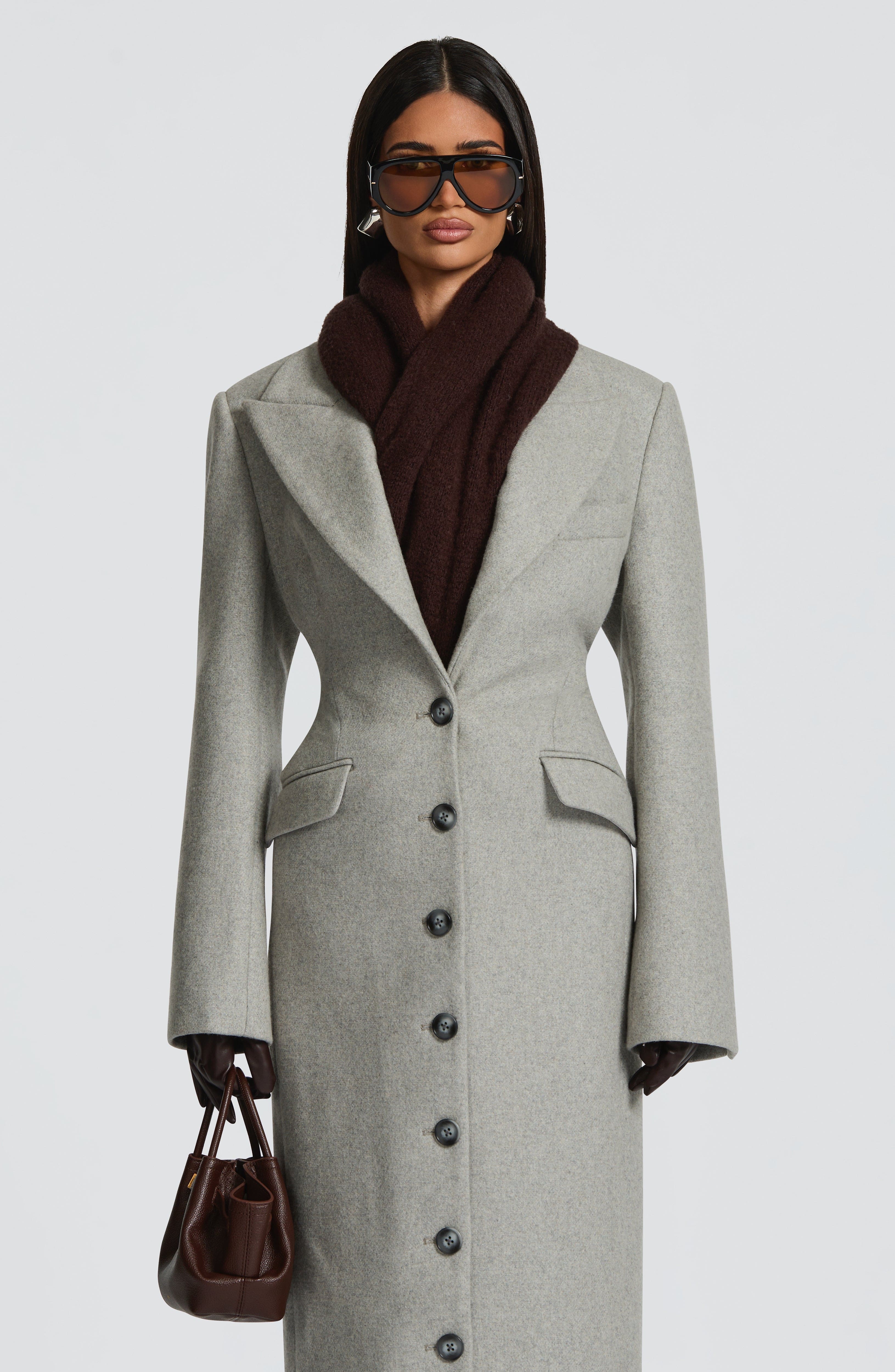 Talin Scarf - Plum Brown Accessories ONE SIZE Babyboo Fashion Premium Exclusive Design