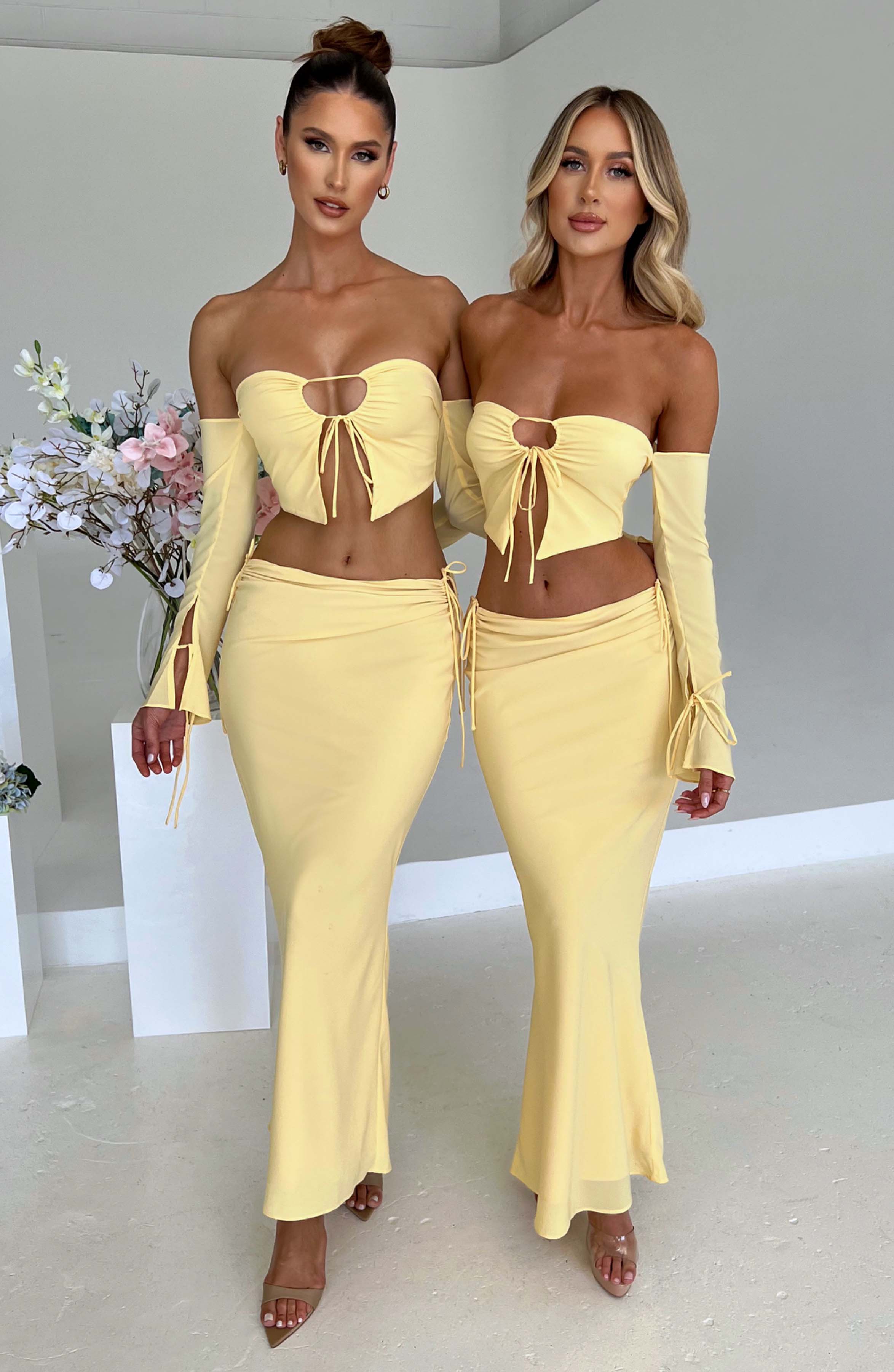 Tana Maxi Skirt - Lemon Skirt Babyboo Fashion Premium Exclusive Design