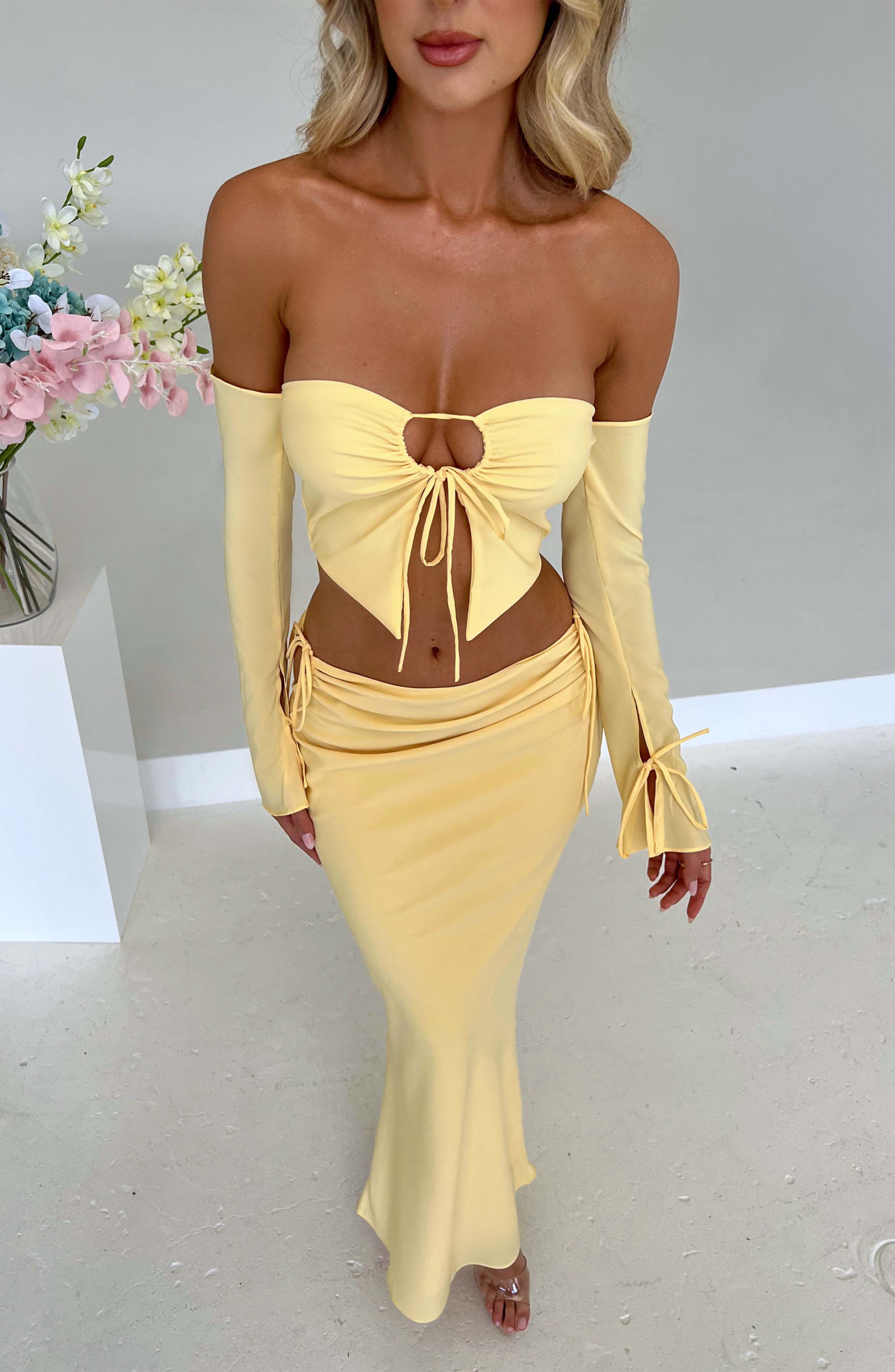 Tana Maxi Skirt - Lemon Skirt Babyboo Fashion Premium Exclusive Design