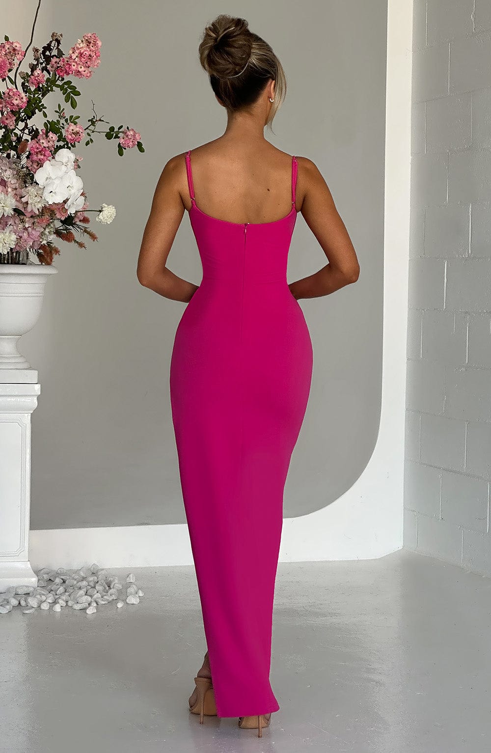 Tiarne Maxi Dress - Hot Pink Dress Babyboo Fashion Premium Exclusive Design