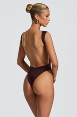Tori Bodysuit - Plum Brown Bodysuit Babyboo Fashion Premium Exclusive Design