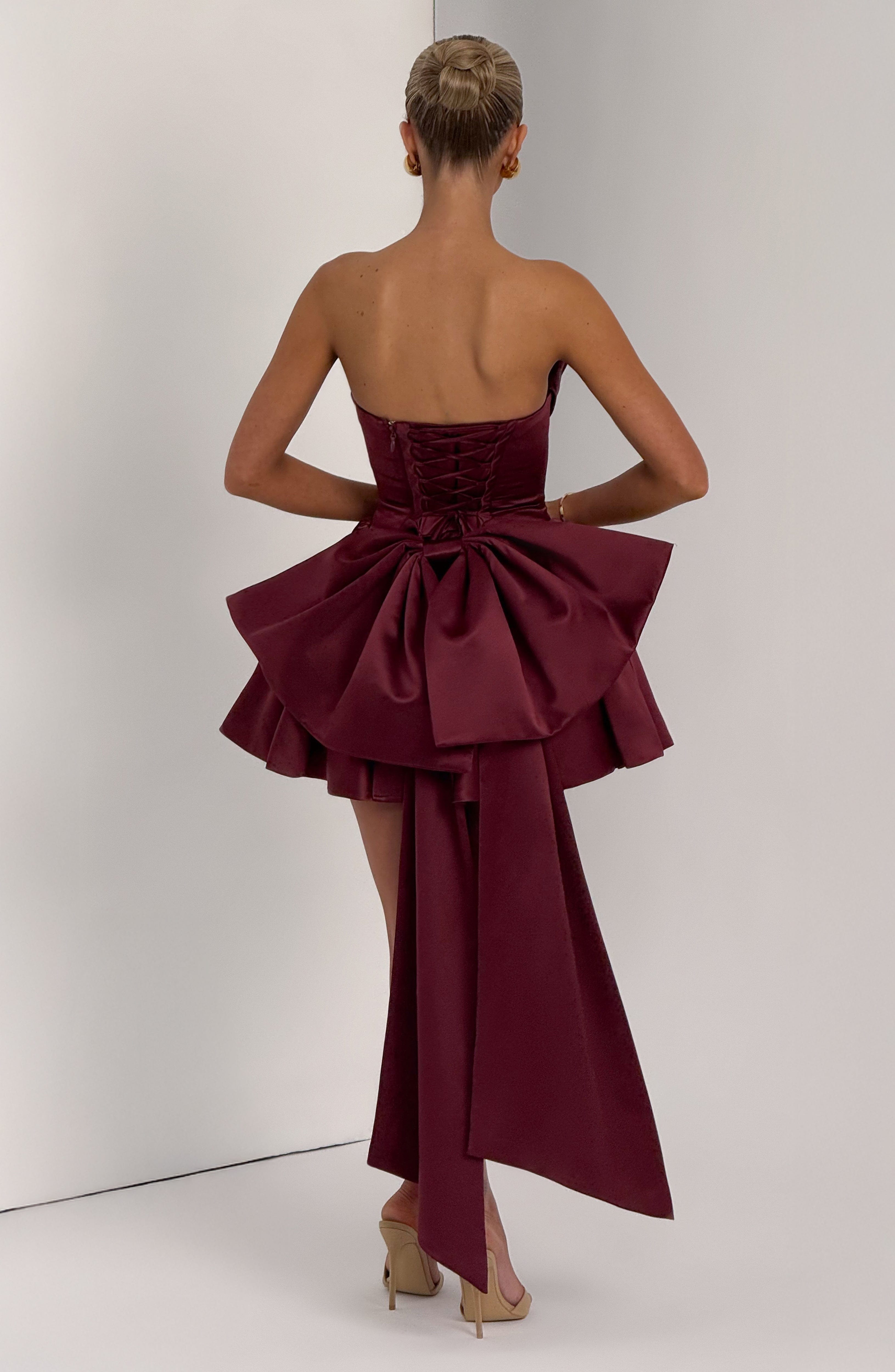 Trinity Mini Dress - Cherry Lacquer Dress Babyboo Fashion Premium Exclusive Design