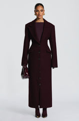 Ursula Coat - Plum Jacket Babyboo Fashion Premium Exclusive Design