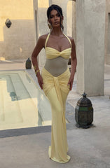 Vixen Maxi Dress - Lemon Dress Babyboo Fashion Premium Exclusive Design