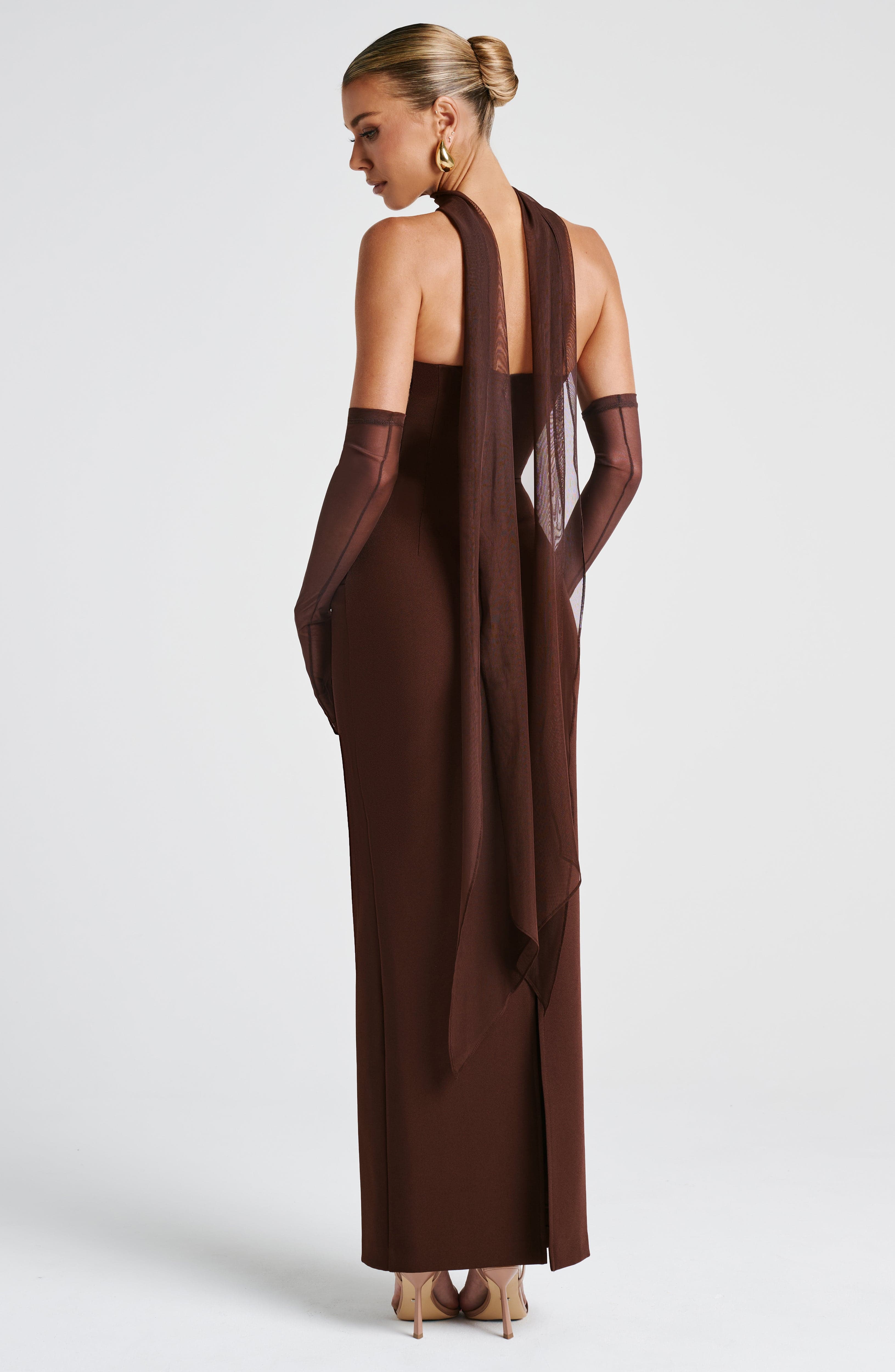 Yulia Maxi Dress - Plum Brown Dress Babyboo Fashion Premium Exclusive Design