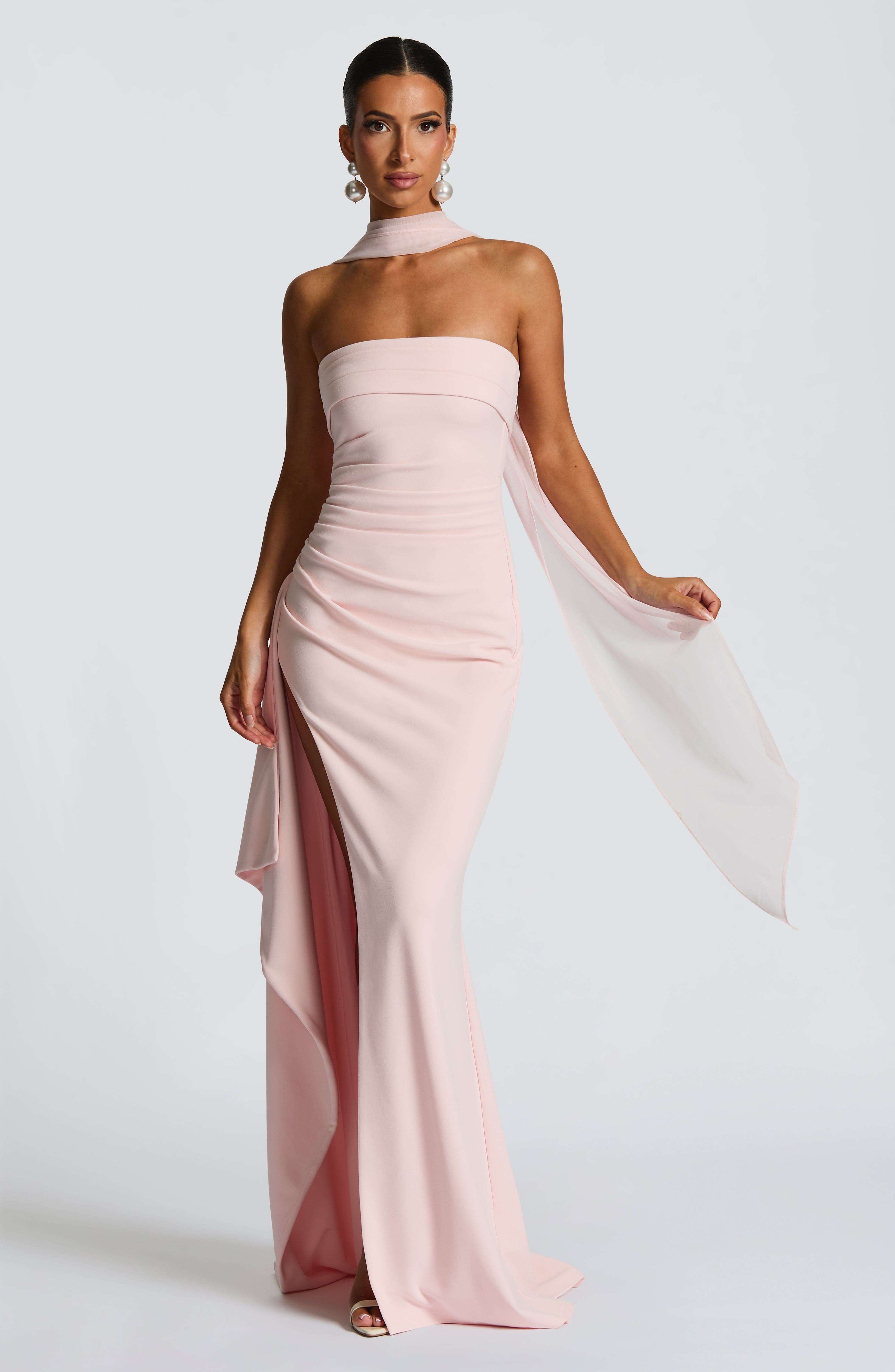 Zafira Maxi Dress - Blush Dress Babyboo Fashion Premium Exclusive Design