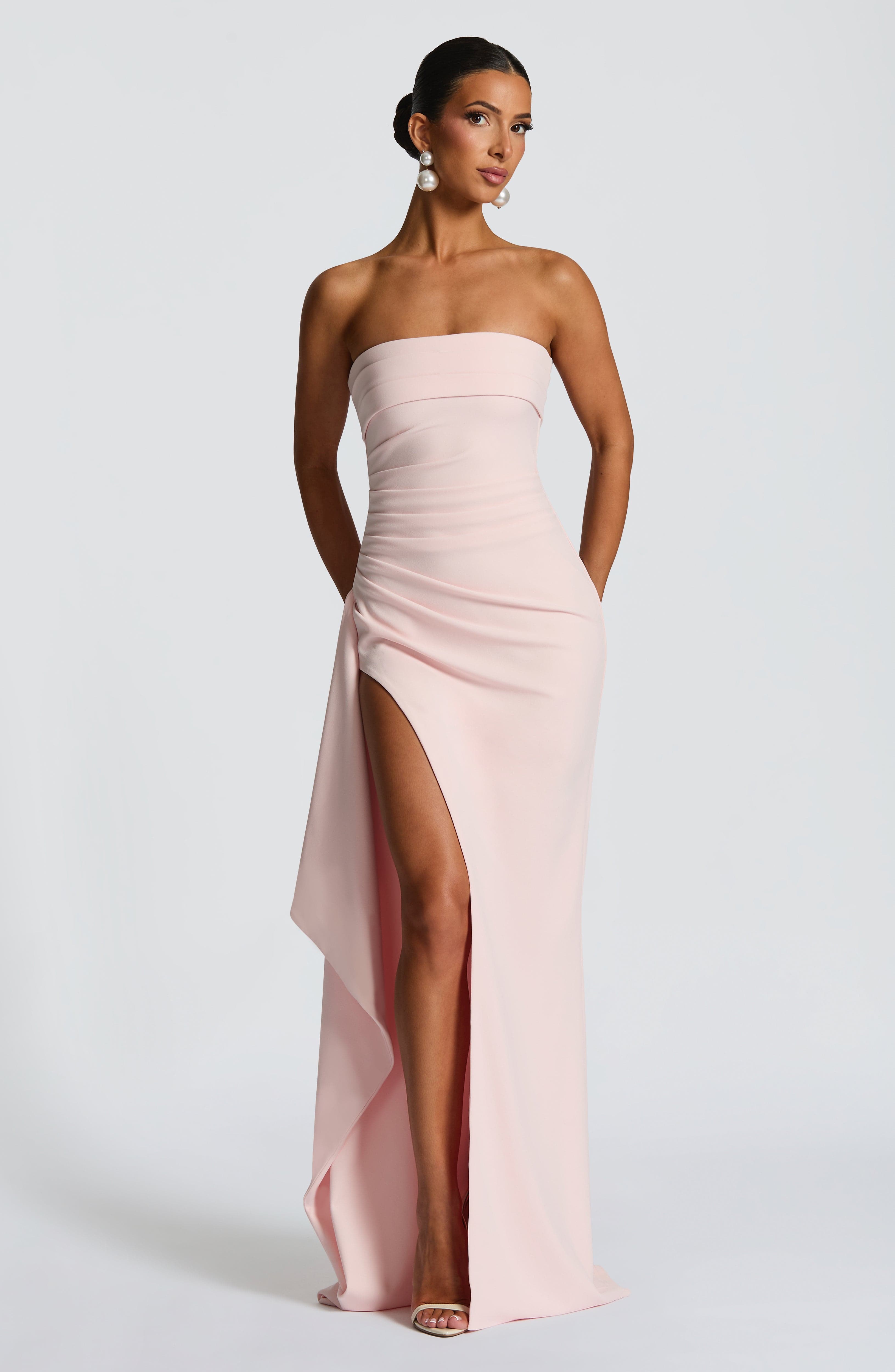 Zafira Maxi Dress - Blush Dress Babyboo Fashion Premium Exclusive Design